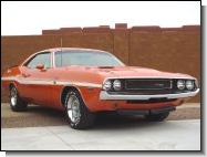 1970 Dodge Challenger R/T Go Mango Orange