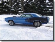 1971 Plymouth 'Cuda Shaker Billboard 340 B5 Blue